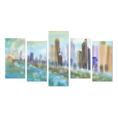 chicago skyline Canvas Print Sets E (No Frame)