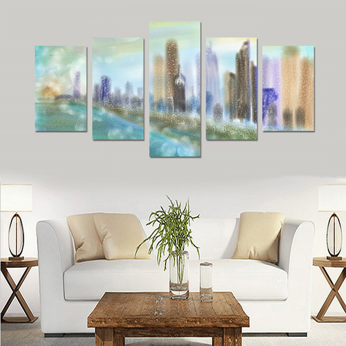 chicago skyline Canvas Print Sets C (No Frame)