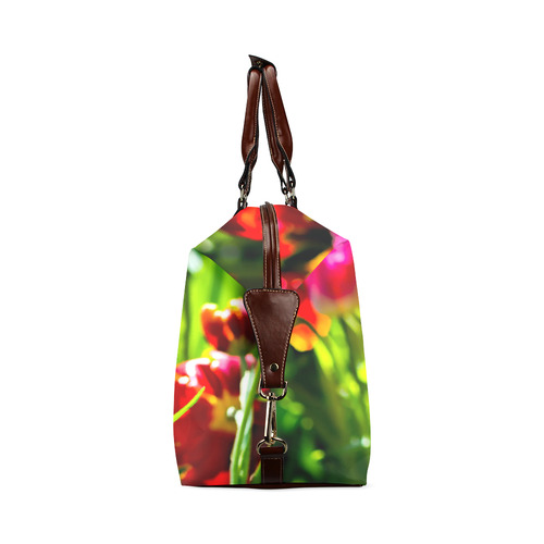 Tulip Flower Colorful Beautiful Spring Floral Classic Travel Bag (Model 1643) Remake