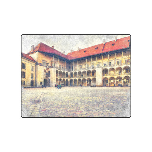 Cracow Krakow city art Blanket 50"x60"