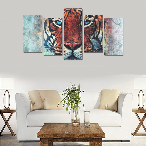 tiger Canvas Print Sets E (No Frame)