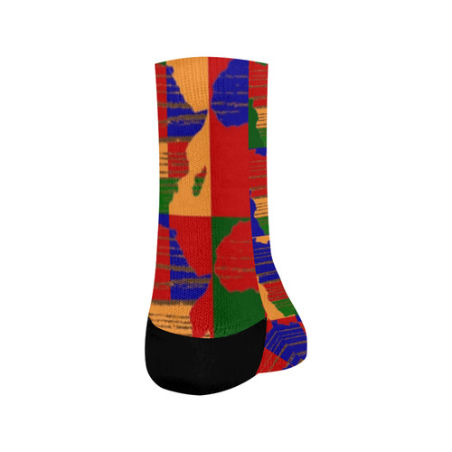 Africa Print 16 Crew Socks