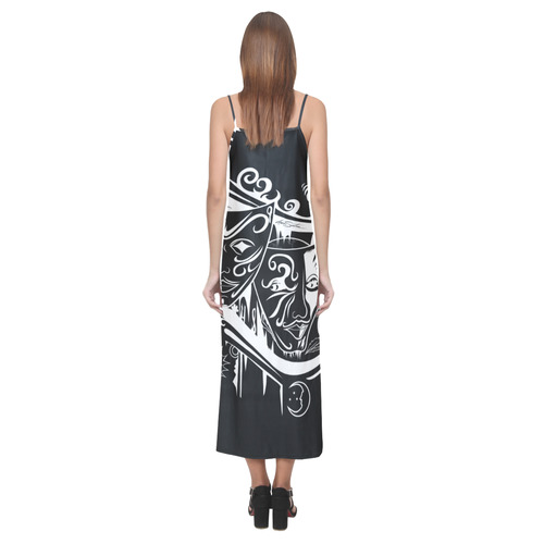 Zodiac - Gemini V-Neck Open Fork Long Dress(Model D18)