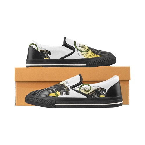 Panther Slip-on Canvas Shoes for Kid (Model 019)