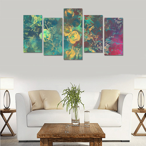 flowers Canvas Print Sets E (No Frame)