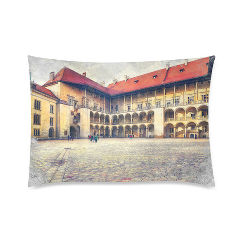 Cracow Krakow city art Custom Zippered Pillow Case 20"x30"(Twin Sides)