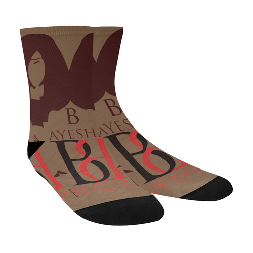 logo_Brown Crew Socks