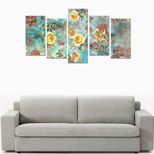 flowers 3 Canvas Print Sets E (No Frame)