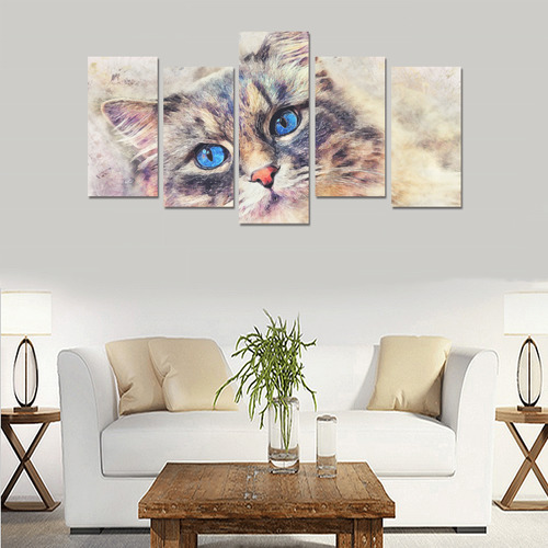 cat Canvas Print Sets E (No Frame)