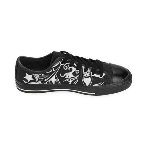 Zodiac - Gemini Canvas Women's Shoes/Large Size (Model 018)