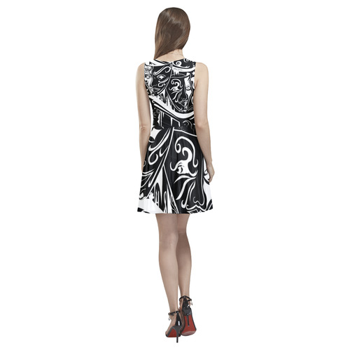 Zodiac - Gemini Thea Sleeveless Skater Dress(Model D19)