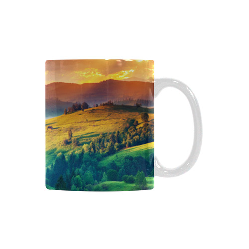 Fantastic morning mountain landscape White Mug(11OZ)