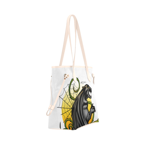 Panther Clover Canvas Tote Bag (Model 1661)