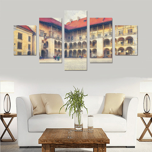 Cracow Krakow city art Canvas Print Sets B (No Frame)