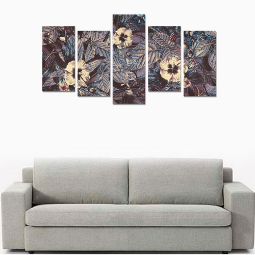 flowers 9 Canvas Print Sets E (No Frame)