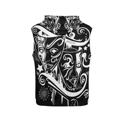 Zodiac - Gemini All Over Print Sleeveless Hoodie for Men (Model H15)