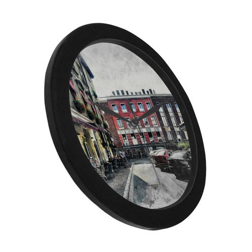 Cracow Krakow city art Circular Plastic Wall clock