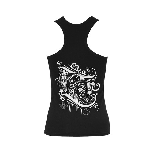 Zodiac - Gemini Women's Shoulder-Free Tank Top (Model T35)