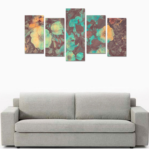 flowers Canvas Print Sets E (No Frame)