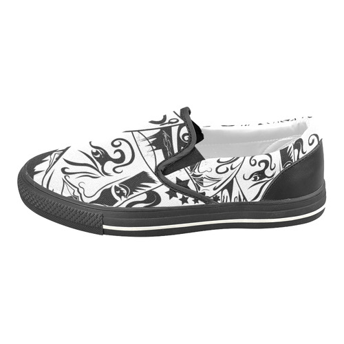 Zodiac - Gemini Slip-on Canvas Shoes for Kid (Model 019)