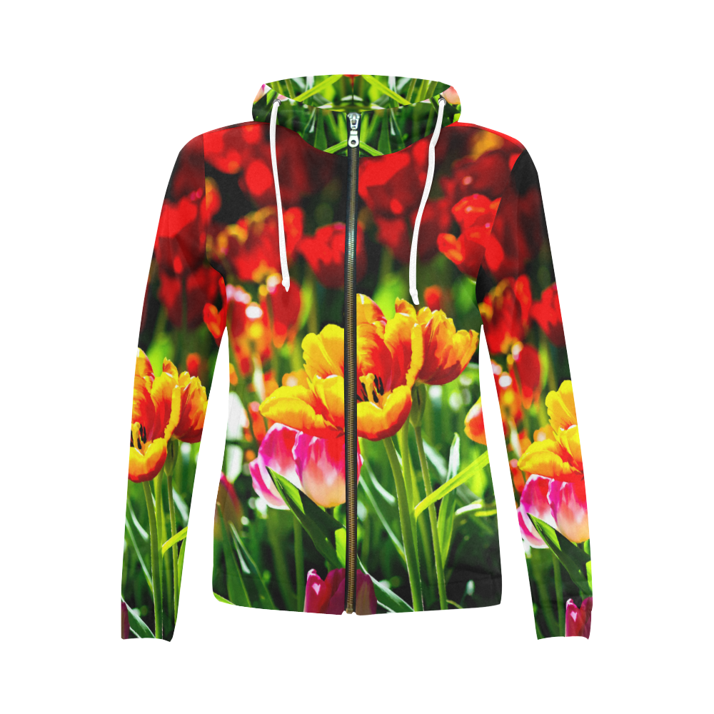 Audina - Women's Warm Hoodie Elegant Bloom Style main image 1