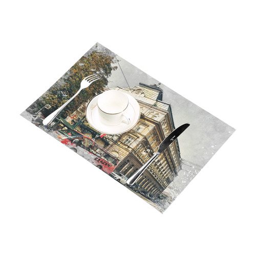 Cracow Krakow city art Placemat 12’’ x 18’’ (Set of 6)