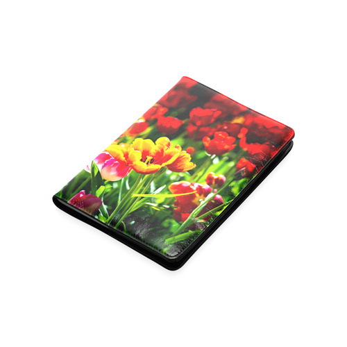 Colorful tulip flowers chic spring floral beauty Custom NoteBook A5