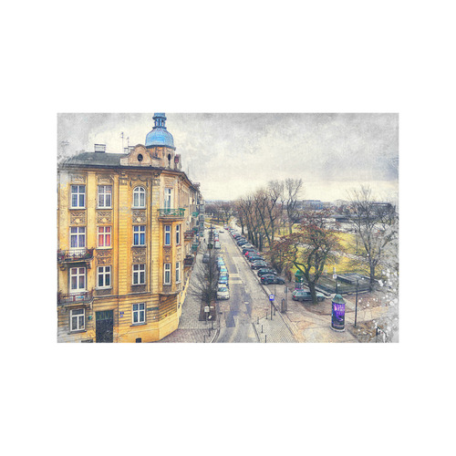 Cracow Krakow city art Placemat 12’’ x 18’’ (Set of 6)