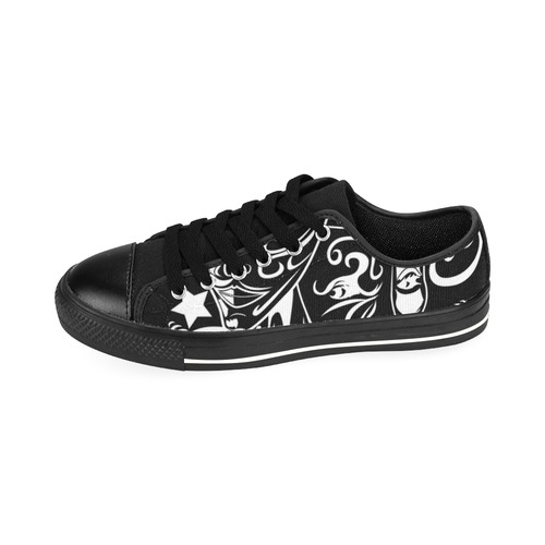 Zodiac - Gemini Men's Classic Canvas Shoes/Large Size (Model 018)