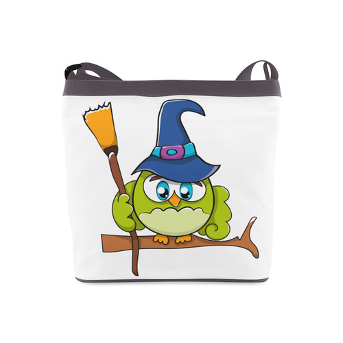 Cute Halloween Owl Witch Hat Crossbody Bags (Model 1613)