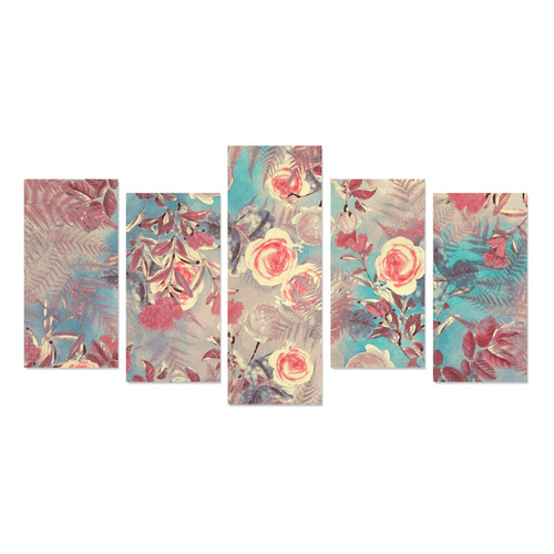 flowers 8 Canvas Print Sets E (No Frame)