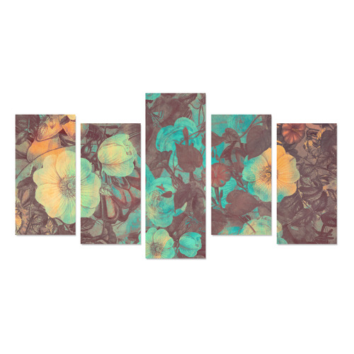 flowers Canvas Print Sets E (No Frame)