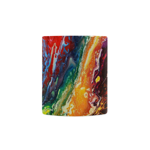 Abstract original painting White Mug(11OZ)