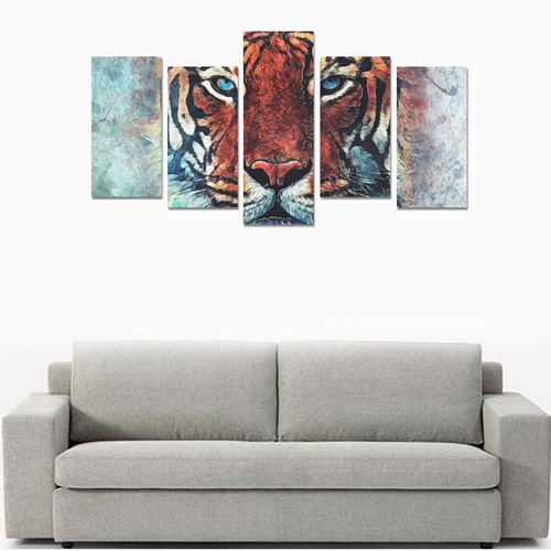 tiger Canvas Print Sets E (No Frame)