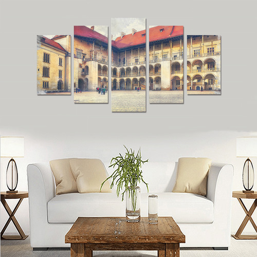 Cracow Krakow city art Canvas Print Sets A (No Frame)