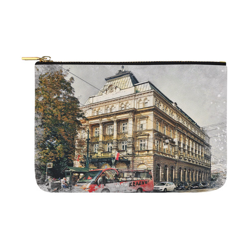 Cracow Krakow city art Carry-All Pouch 12.5''x8.5''