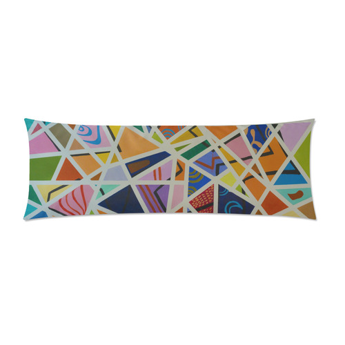 Broken Long pillow Custom Zippered Pillow Case 21"x60"(Two Sides)