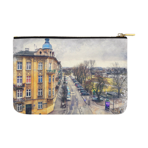 Cracow Krakow city art Carry-All Pouch 12.5''x8.5''