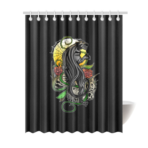 Panther Shower Curtain 69"x84"