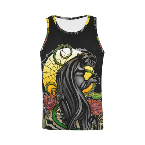 Panther All Over Print Tank Top for Men (Model T43)