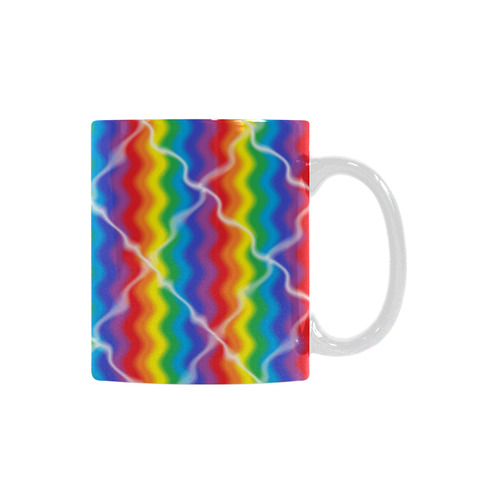 Cracked Rainbow White Mug(11OZ)