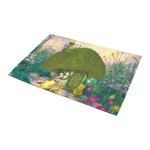 Cute fairy in the fantasy world Azalea Doormat 24" x 16" (Sponge Material)