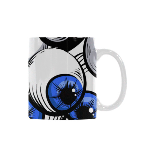 Scary Fantasy Blue Eyes White Mug(11OZ)