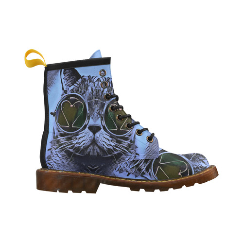 CAT BLUE High Grade PU Leather Martin Boots For Women Model 402H