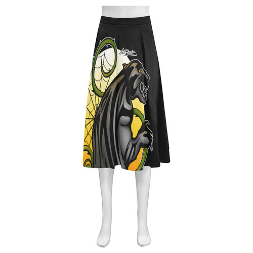 Panther Mnemosyne Women's Crepe Skirt (Model D16)
