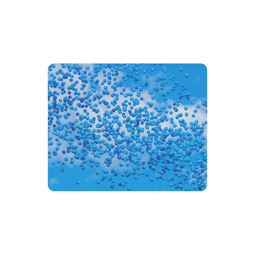 Blue Toy Balloons Flight Air Sky Dream Rectangle Mousepad