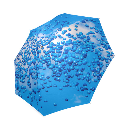 Blue Toy Balloons Flight Air Sky Atmosphere Dream Foldable Umbrella (Model U01)