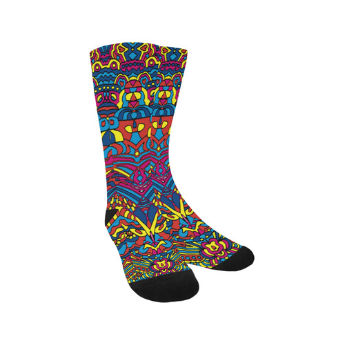 Groovy  Doodle Colorful Art Trouser Socks