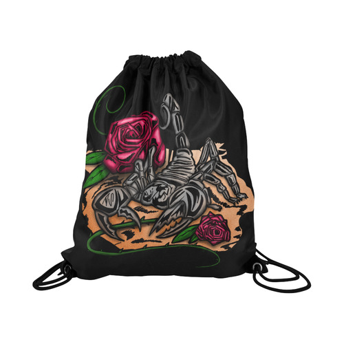 Zodiac - Scorpio Large Drawstring Bag Model 1604 (Twin Sides)  16.5"(W) * 19.3"(H)