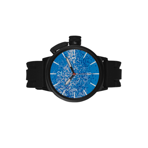 Blue Toy Balloons Flight Air Sky Atmosphere Time Men's Sports Watch(Model 309)